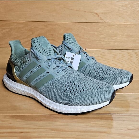 Adidas Ultraboost 1.0 Silver Green Grey Mens Running Shoes IF5258